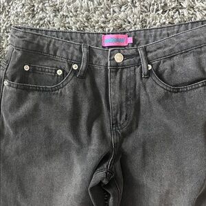 Ediked 1980 Leopard Patch Low Rise Baggy Jeans